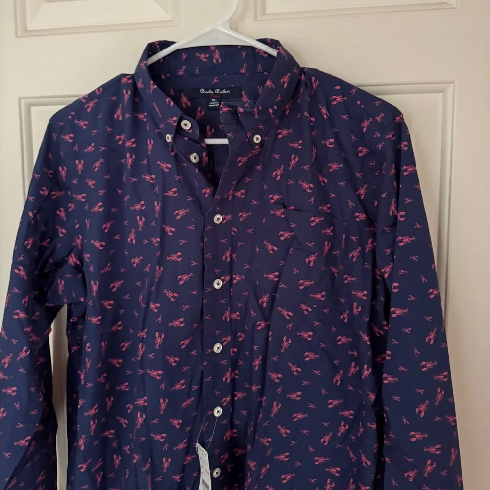 NWT Brooks Brothers Lobster Button Down Shirt